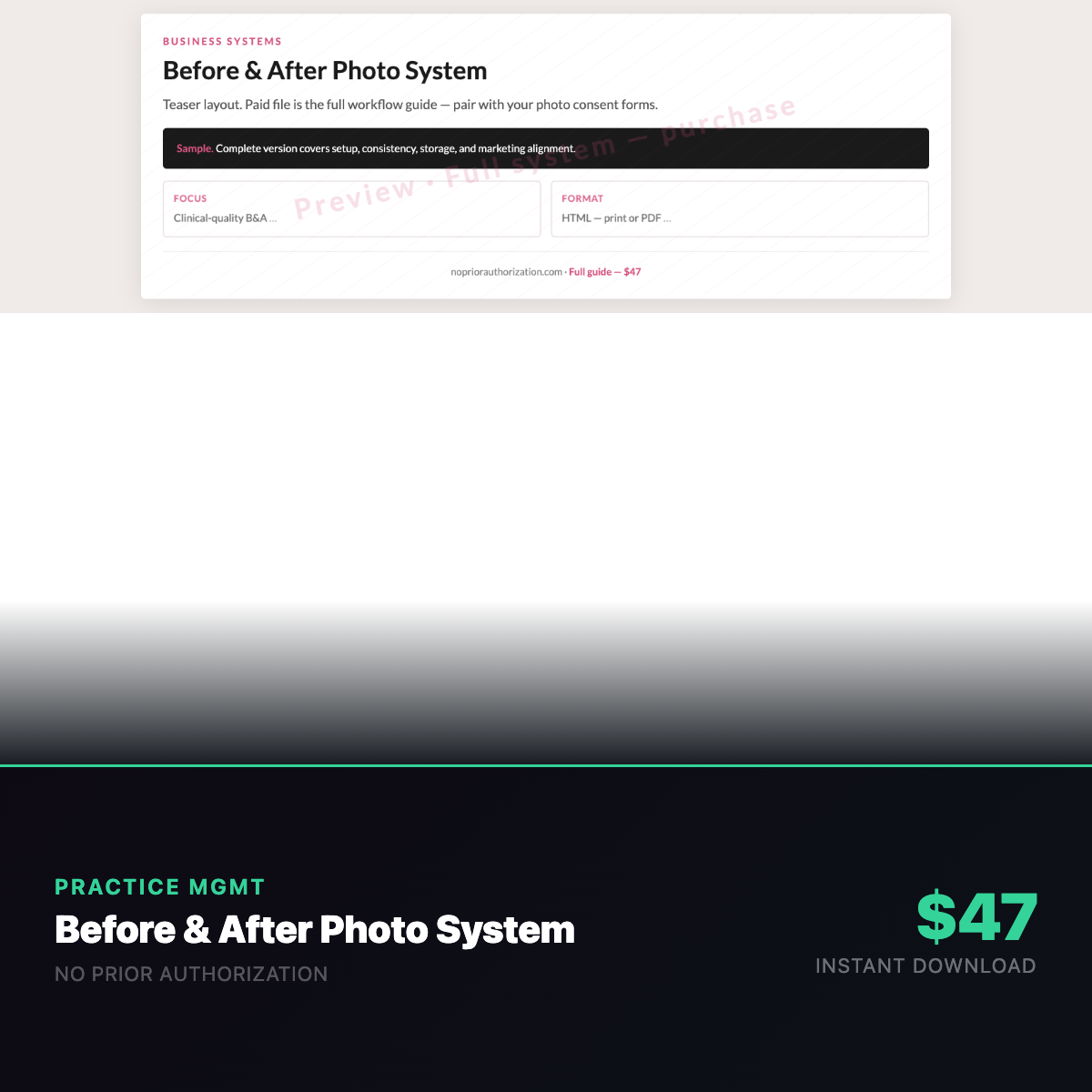Before & After Photo System