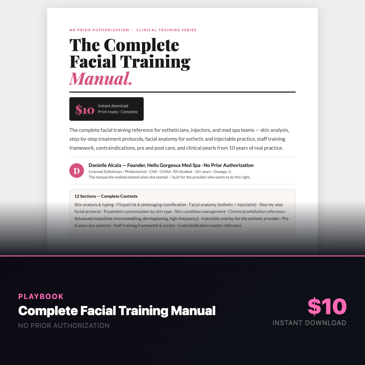 The Complete Facial Training Manual