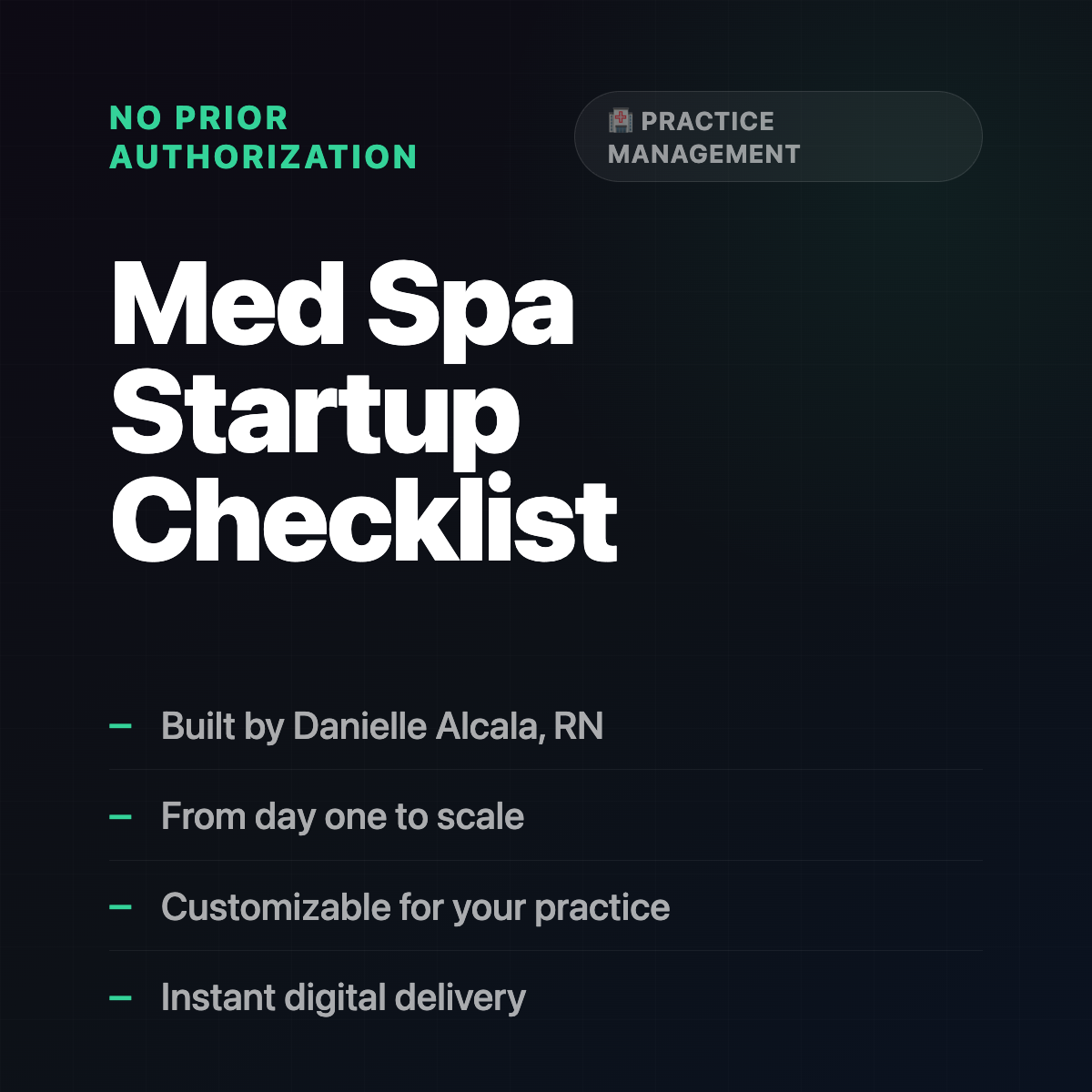 Med Spa Business Startup Checklist