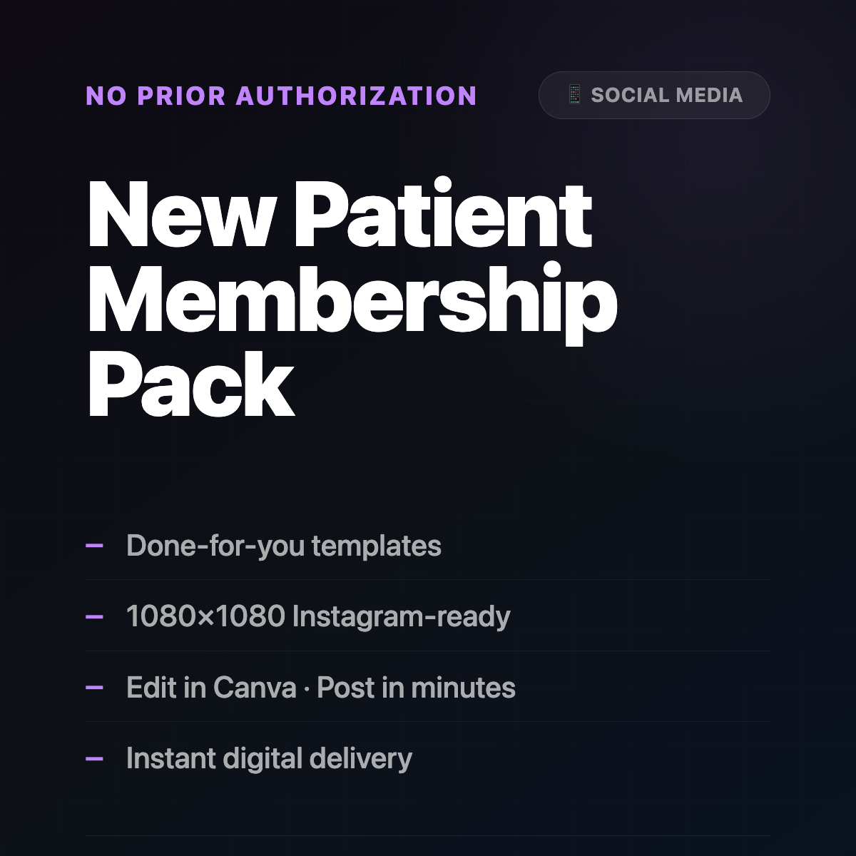 New Patient Offer and Membership Pack