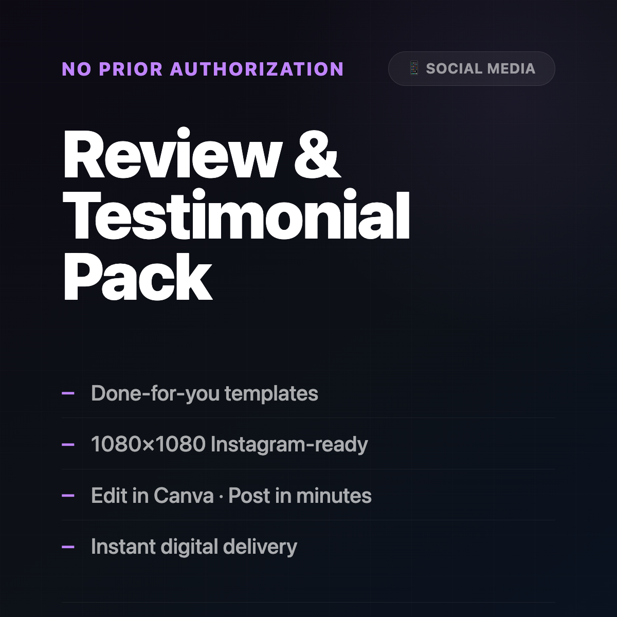 Review and Testimonial Template Pack