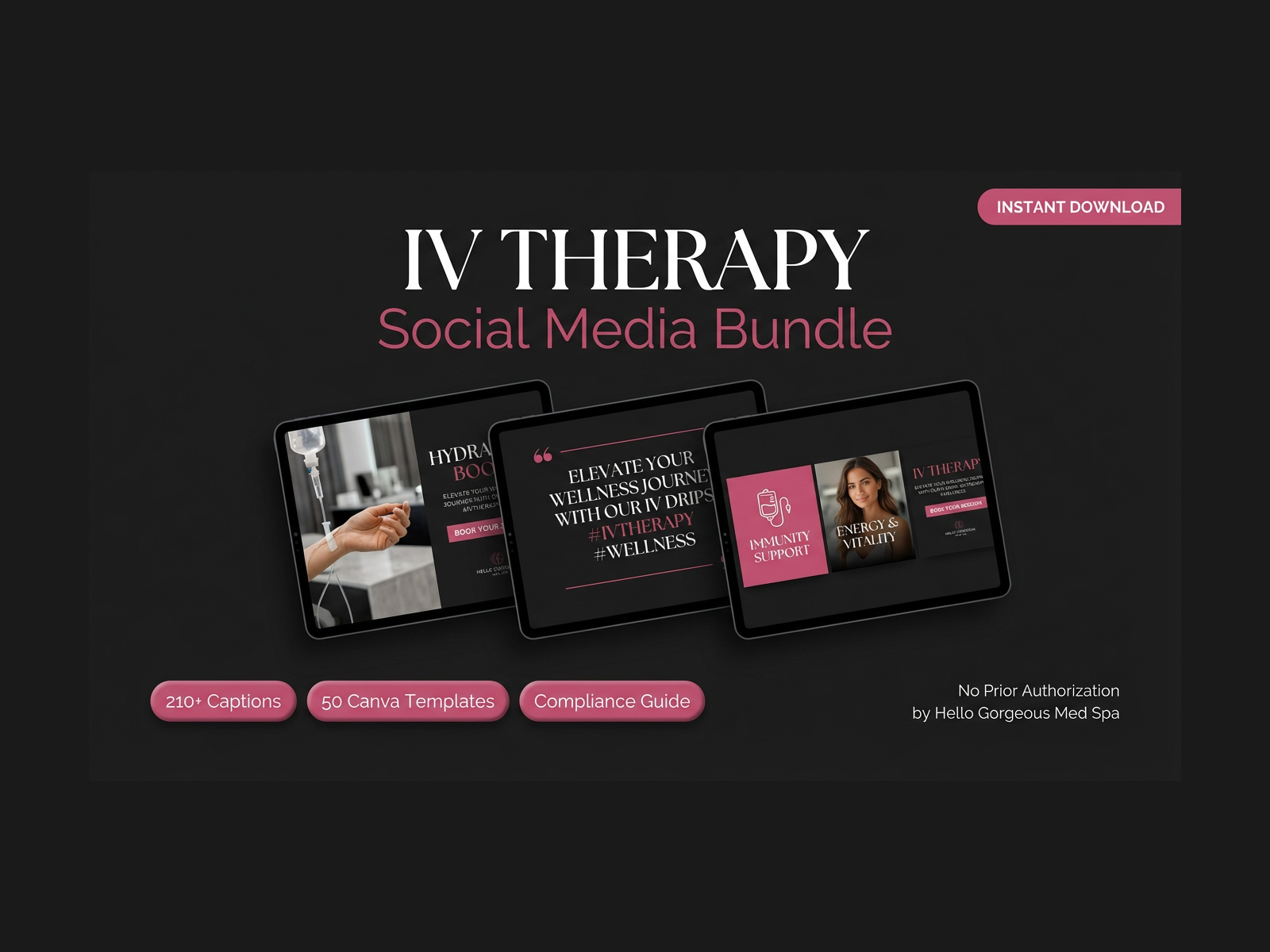 IV Therapy Social Media Kit